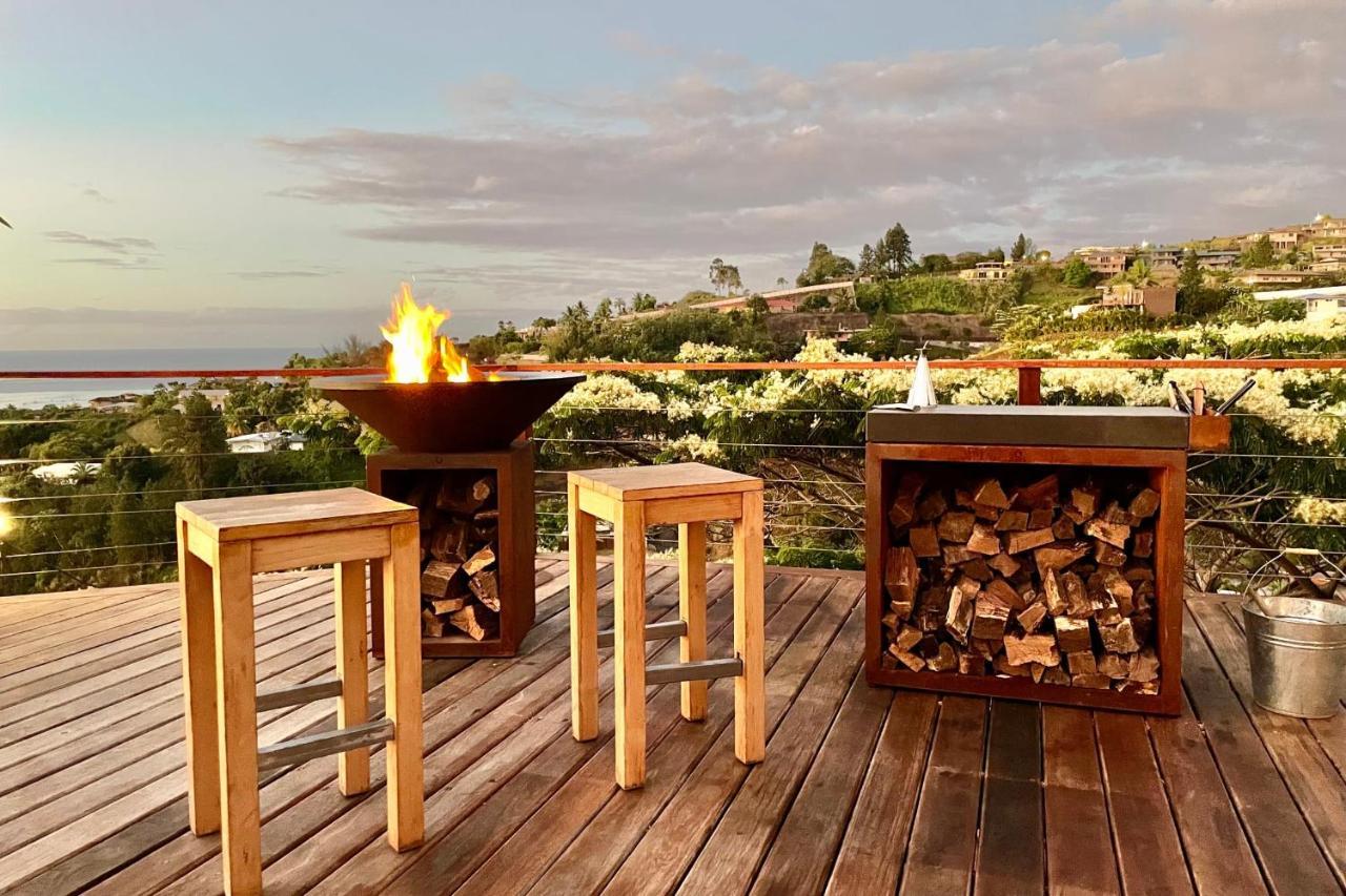 Villa Manuiti, Balinese Luxury Home - Private Swim Spa, Ocean View - Ofyr Bbq - Koi Pond Punaauia  Esterno foto
