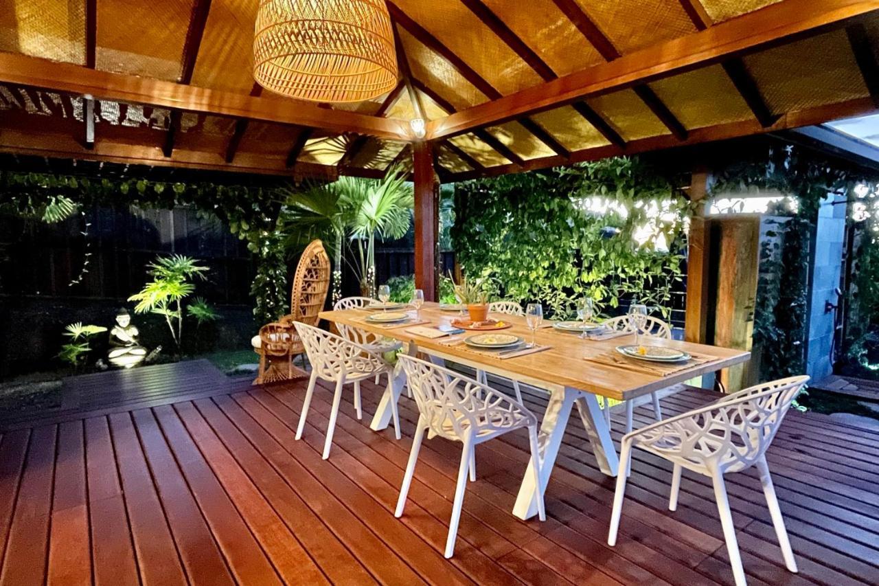 Villa Manuiti, Balinese Luxury Home - Private Swim Spa, Ocean View - Ofyr Bbq - Koi Pond Punaauia  Esterno foto