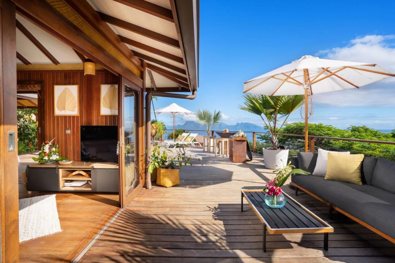 Villa Manuiti, Balinese Luxury Home - Private Swim Spa, Ocean View - Ofyr Bbq - Koi Pond Punaauia  Esterno foto