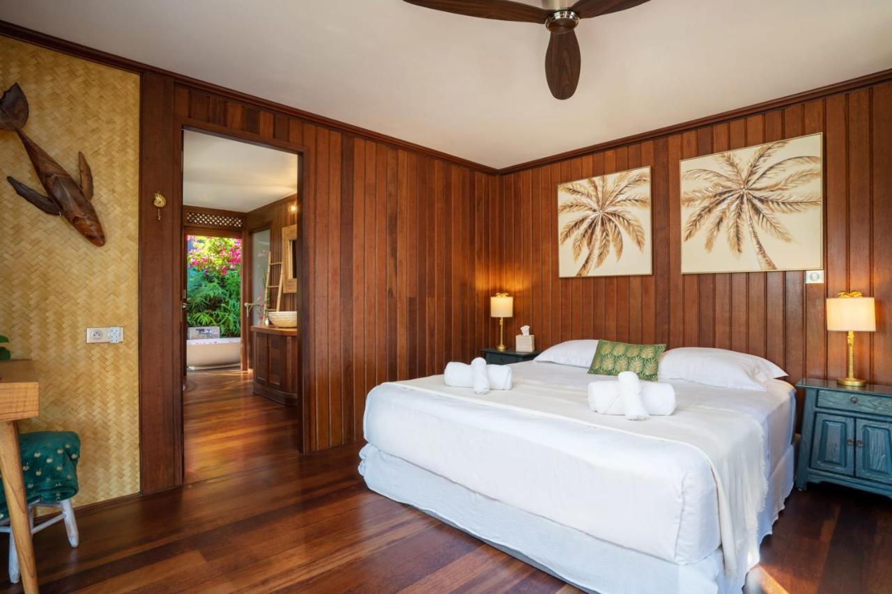 Villa Manuiti, Balinese Luxury Home - Private Swim Spa, Ocean View - Ofyr Bbq - Koi Pond Punaauia  Esterno foto